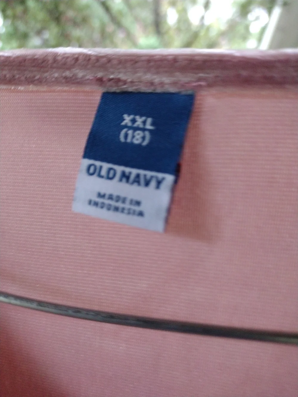 Old Navy Rose Velvet Long-Sleeve Tie-Front Dress